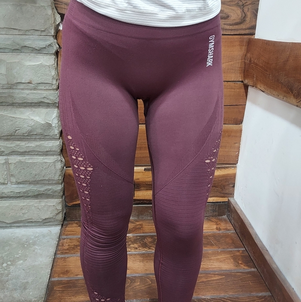 Gymshark Plum Textured Leggings